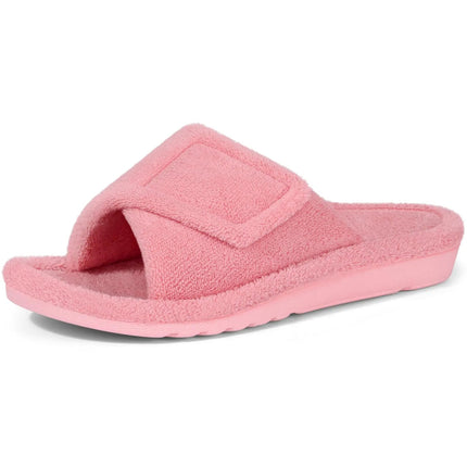 Sandales orthopédiques à peluche rose