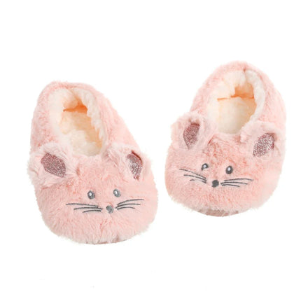 Chausson en forme de souris rose