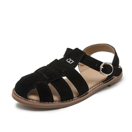 Sandales rétro pour femme noir