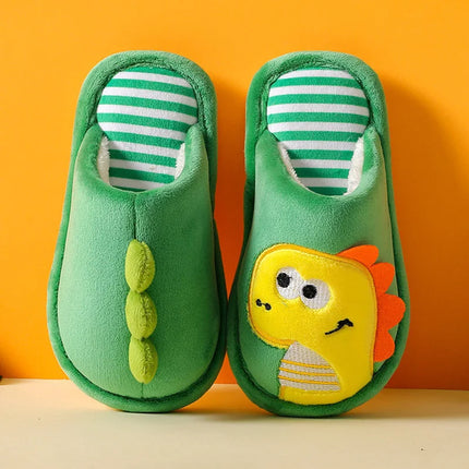 Chaussons dinausore pour bébé vert