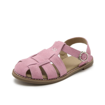 Sandales rétro pour femme rose