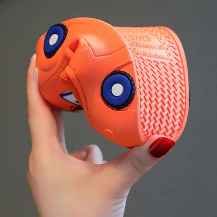 Chaussons de voiture de dessin animé pour enfants souple