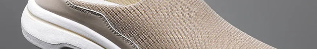 Mules décontractées en maille pour hommes beige