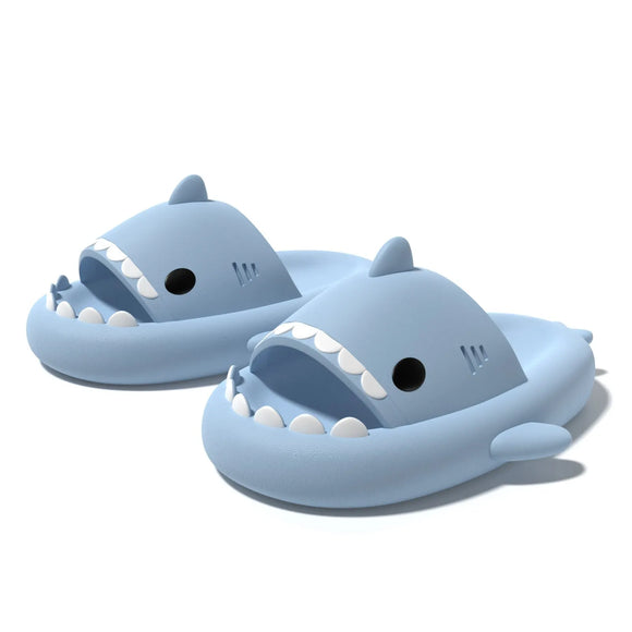 Claquettes requin bleu