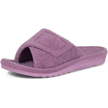 Sandales orthopédiques à peluche violet