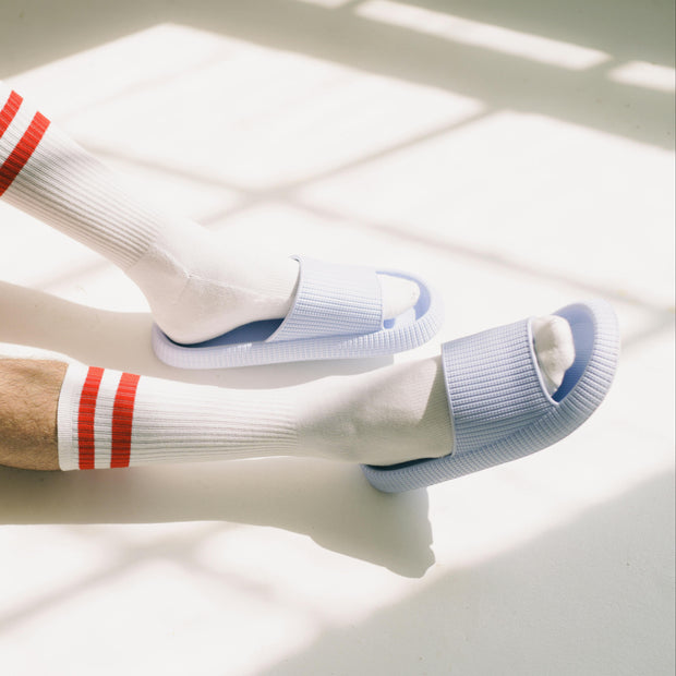 claquettes été 2026 bleu